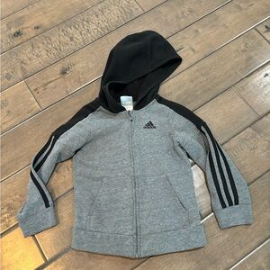 Adidas zip up hooded sweatshirt